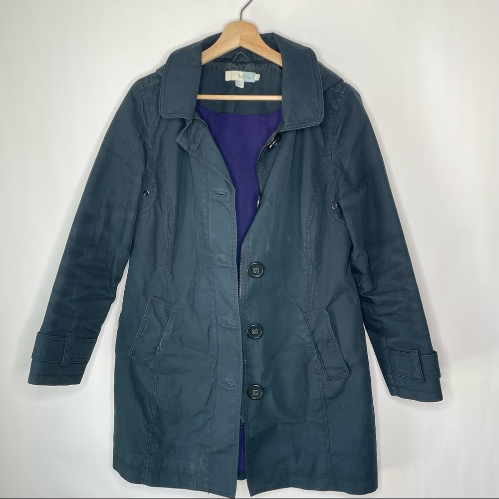 Boden Fleece Lined Trench Coat Jacket sz. (US) 8 #KK